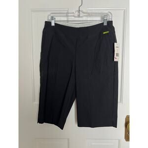 NEW Swing Control Women's 8 Golf Shorts Black Stretch Pull On Active Sport 13 in